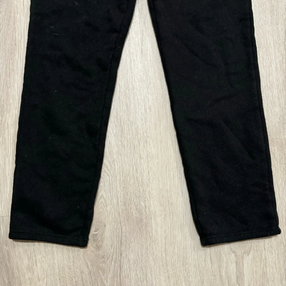 Kids Athletic Works Girls Black Fleece Jogger Sweatpants M 7/8